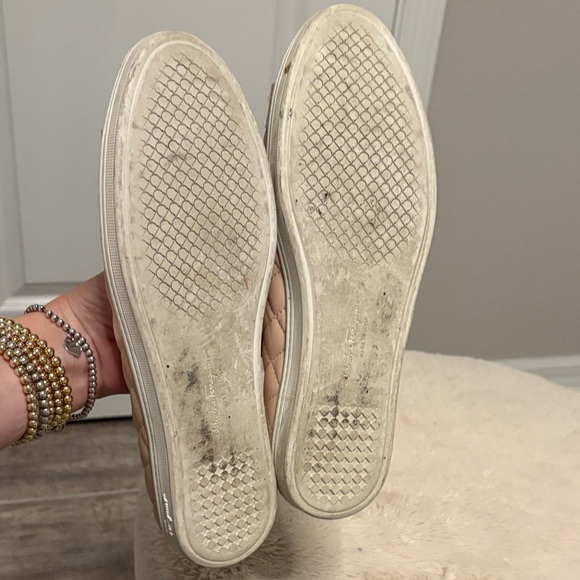 Salvatore Ferragamo Blush and Beige Quilted Flats - Picture 6 of 6
